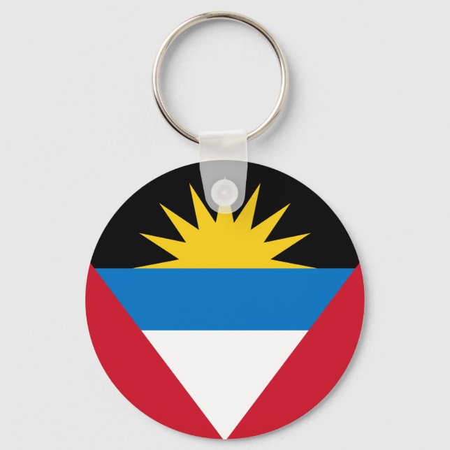 Chaveiro Bandeira de Antígua e Barbuda (Frente)