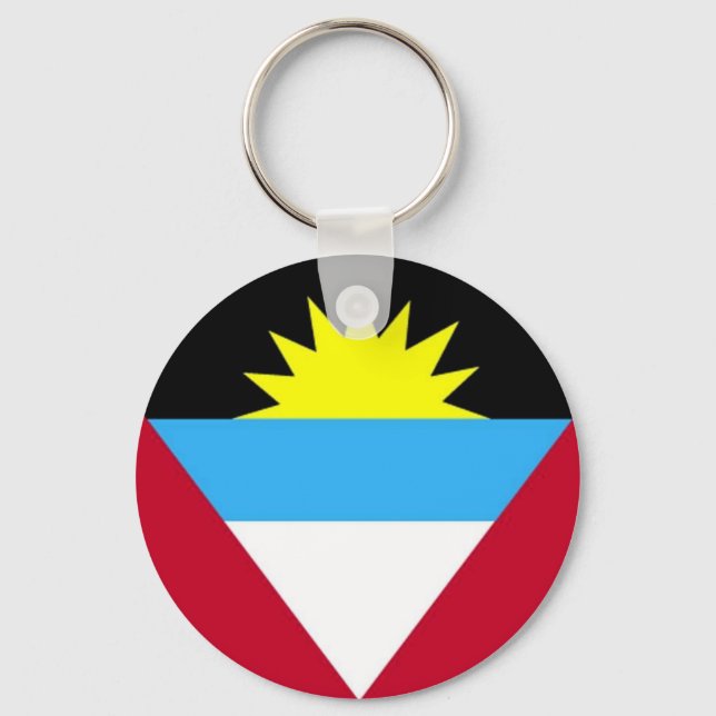 Chaveiro Bandeira de Antígua e Barbuda (Frente)
