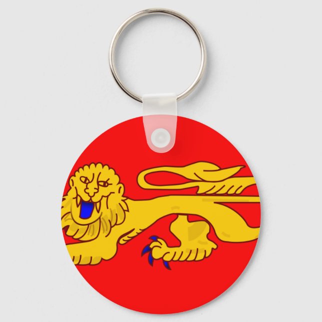 Chaveiro Bandeira de Aquitaine, França (Frente)