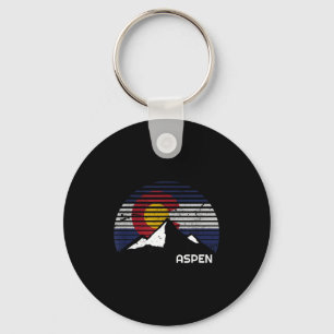 Chaveiro Bandeira de Aspen colorado - co pássaro azul dia m