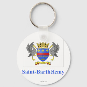 Chaveiro Bandeira de Barthelemy do santo com nome em