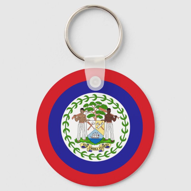 Chaveiro Bandeira de Belize (Frente)