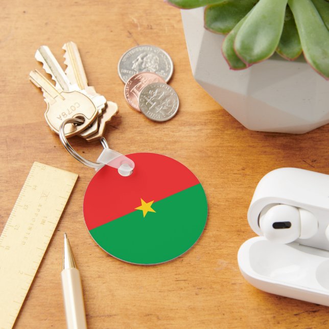 Chaveiro bandeira de burkina faso (Mesa)