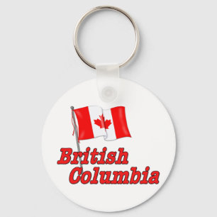 Chaveiro Bandeira de Canadá - Columbia Britânica