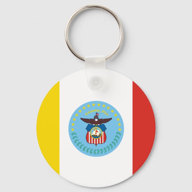 Chaveiro Bandeira de Columbus, Ohio (Frente)