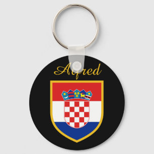 Chaveiro Bandeira de Croatia personalizada