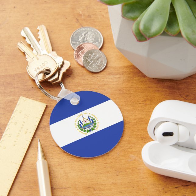 Chaveiro Bandeira de El Salvador (Mesa)