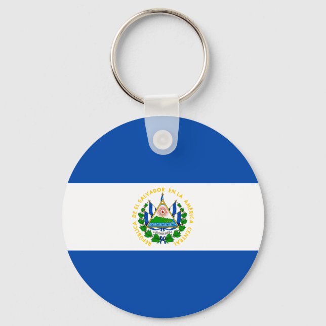 Chaveiro Bandeira de El Salvador (Frente)
