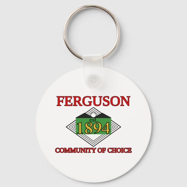 Chaveiro Bandeira de Ferguson, Missouri (Frente)