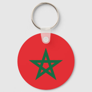 Chaveiro bandeira de futebol de Marrocos