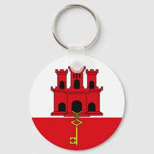 Chaveiro Bandeira de Gibraltar