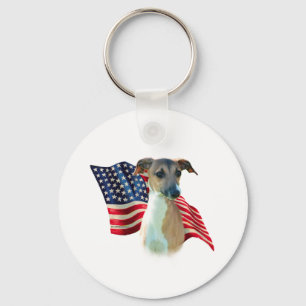 Chaveiro Bandeira de Greyhound Italiano
