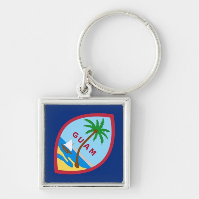 Chaveiro Bandeira de Guam (Frente)