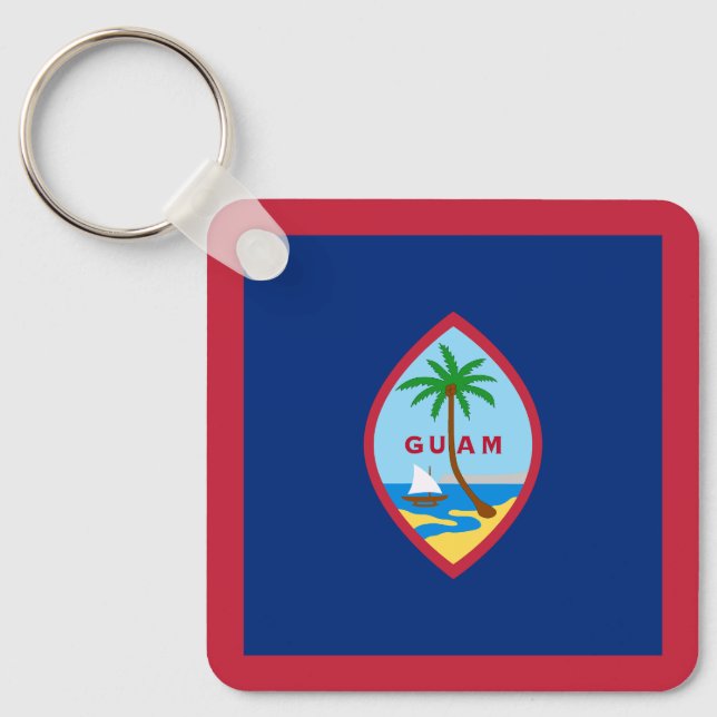 Chaveiro Bandeira de Guam (Frente)