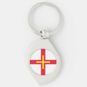 Chaveiro Bandeira de Guernsey
