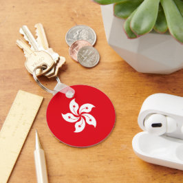 Chaveiro Bandeira de Hong Kong