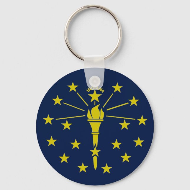 Chaveiro Bandeira de Indiana (Frente)