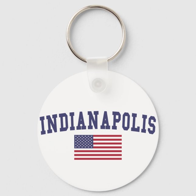 Chaveiro Bandeira de Indianápolis EUA (Frente)