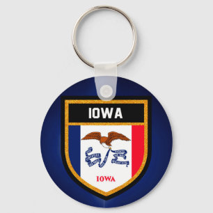 Chaveiro Bandeira de Iowa