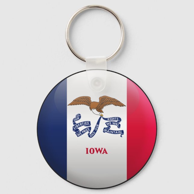 Chaveiro Bandeira de Iowa (Frente)