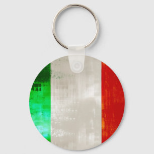 Chaveiro Bandeira de Italia do Grunge para italianos de