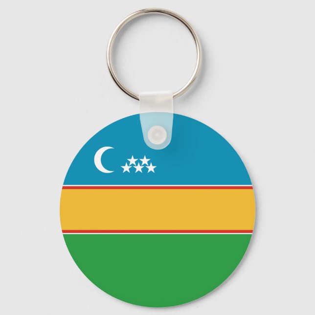 Chaveiro Bandeira de Karakalpakstan (Frente)