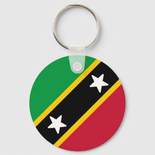Chaveiro Bandeira de Kitts e Nevis Santos