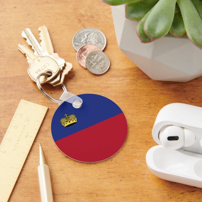 Chaveiro bandeira de Liechtenstein (Mesa)