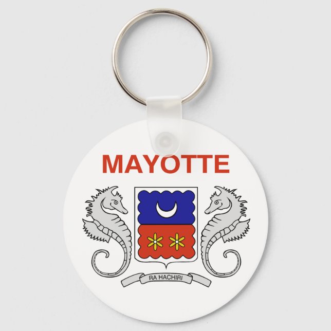 Chaveiro Bandeira de Mayotte (Frente)