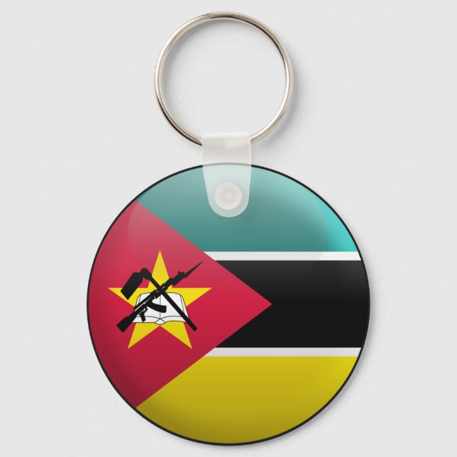 Chaveiro Bandeira de Moçambique (Frente)
