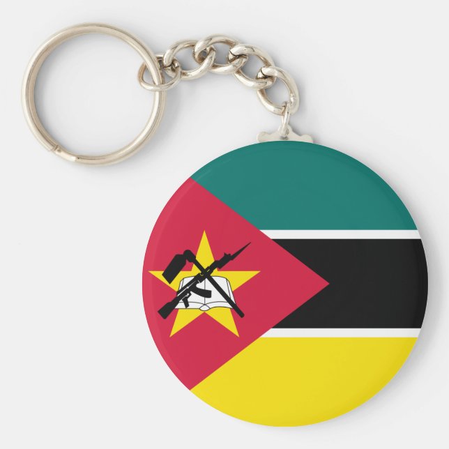 Chaveiro Bandeira de Moçambique (Frente)