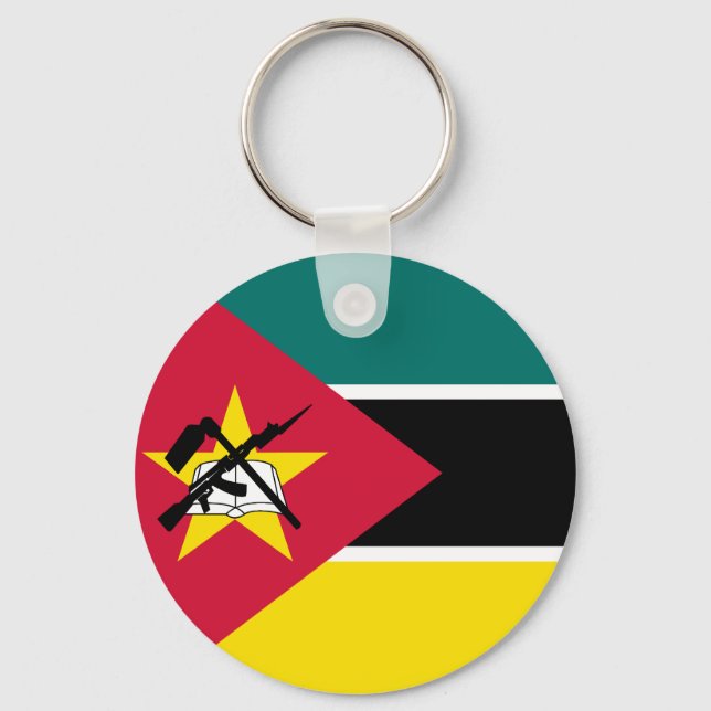 Chaveiro Bandeira de Moçambique (Frente)