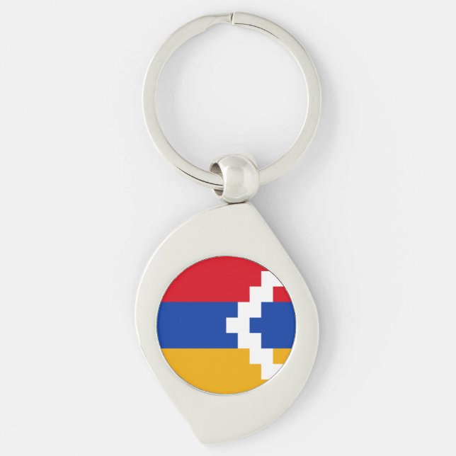 Chaveiro Bandeira de Nagorno Karabakh (Frente)
