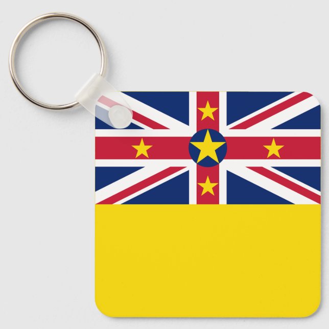Chaveiro Bandeira de Niue (Frente)