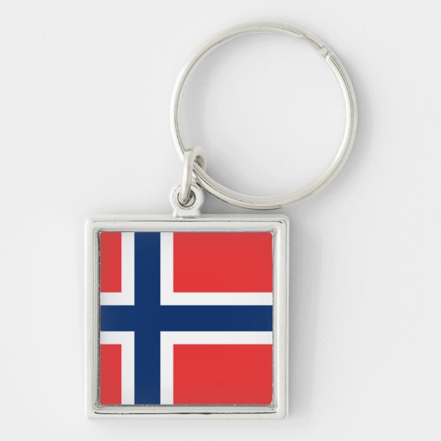 Chaveiro Bandeira de Noruega (Frente)