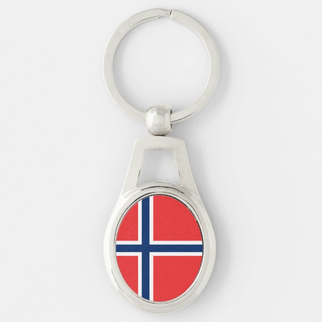 Chaveiro Bandeira de Noruega (Frente)