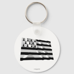 Chaveiro Bandeira de ondulação de Brittany