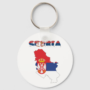 Chaveiro Bandeira de país sérvio