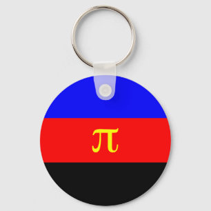 Chaveiro Bandeira de Polyamory -- Cor do Pi 3