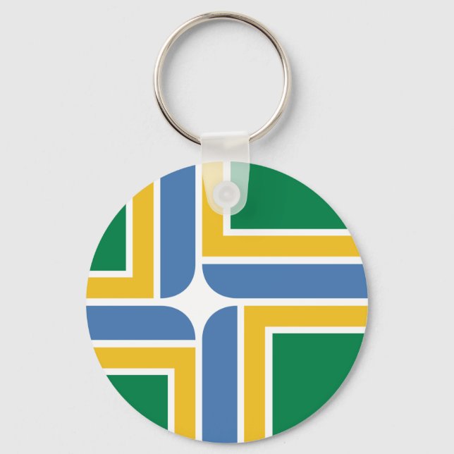 Chaveiro Bandeira de Portland, Oregon (Frente)