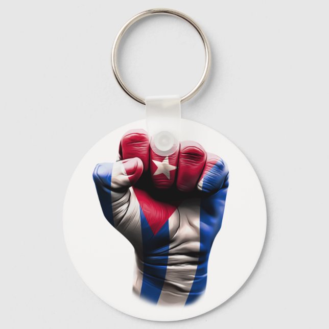 Chaveiro Bandeira de Punção Cuba (Frente)