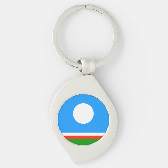 Chaveiro Bandeira de Sakha (Frente)