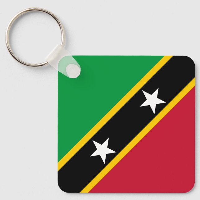 Chaveiro Bandeira de São Cristóvão e Nevis (Frente)