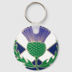 Chaveiro Bandeira de Scotland e de cardo