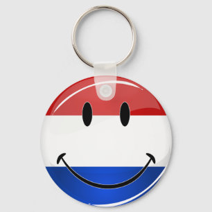 Chaveiro Bandeira de sorriso de Holland Países Baixos