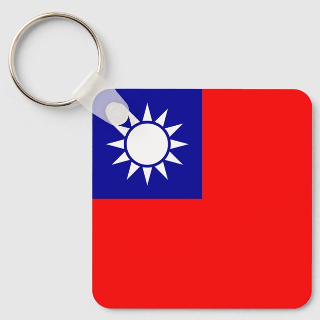 Chaveiro Bandeira de Taiwan (Frente)