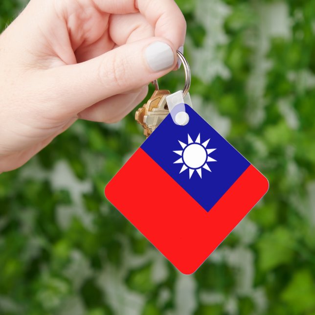 Chaveiro Bandeira de Taiwan: República da China, Taipé Chin (Mão)