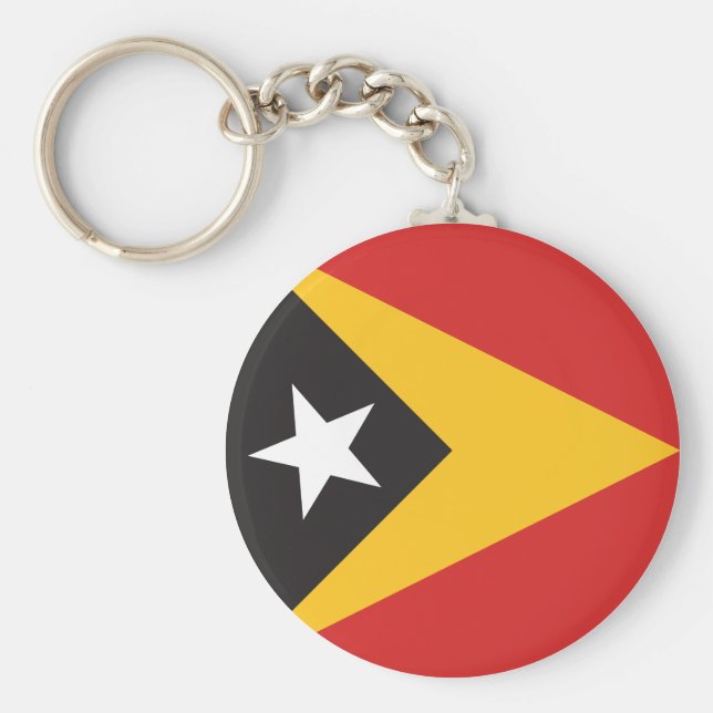 Chaveiro Bandeira de Timor Leste (Frente)