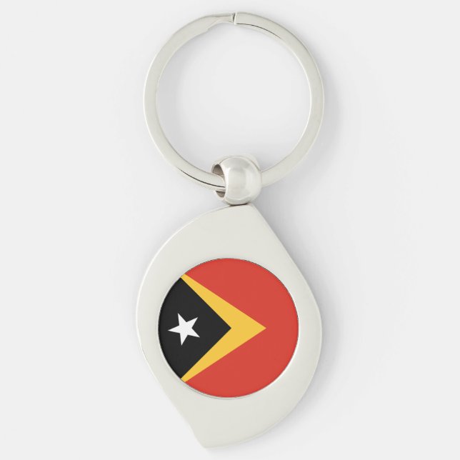 Chaveiro Bandeira de Timor Leste (Frente)