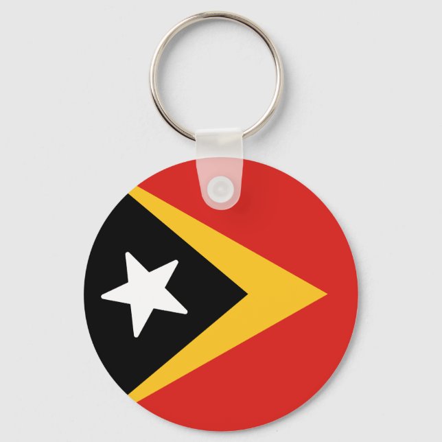 Chaveiro Bandeira de Timor-Leste (Frente)